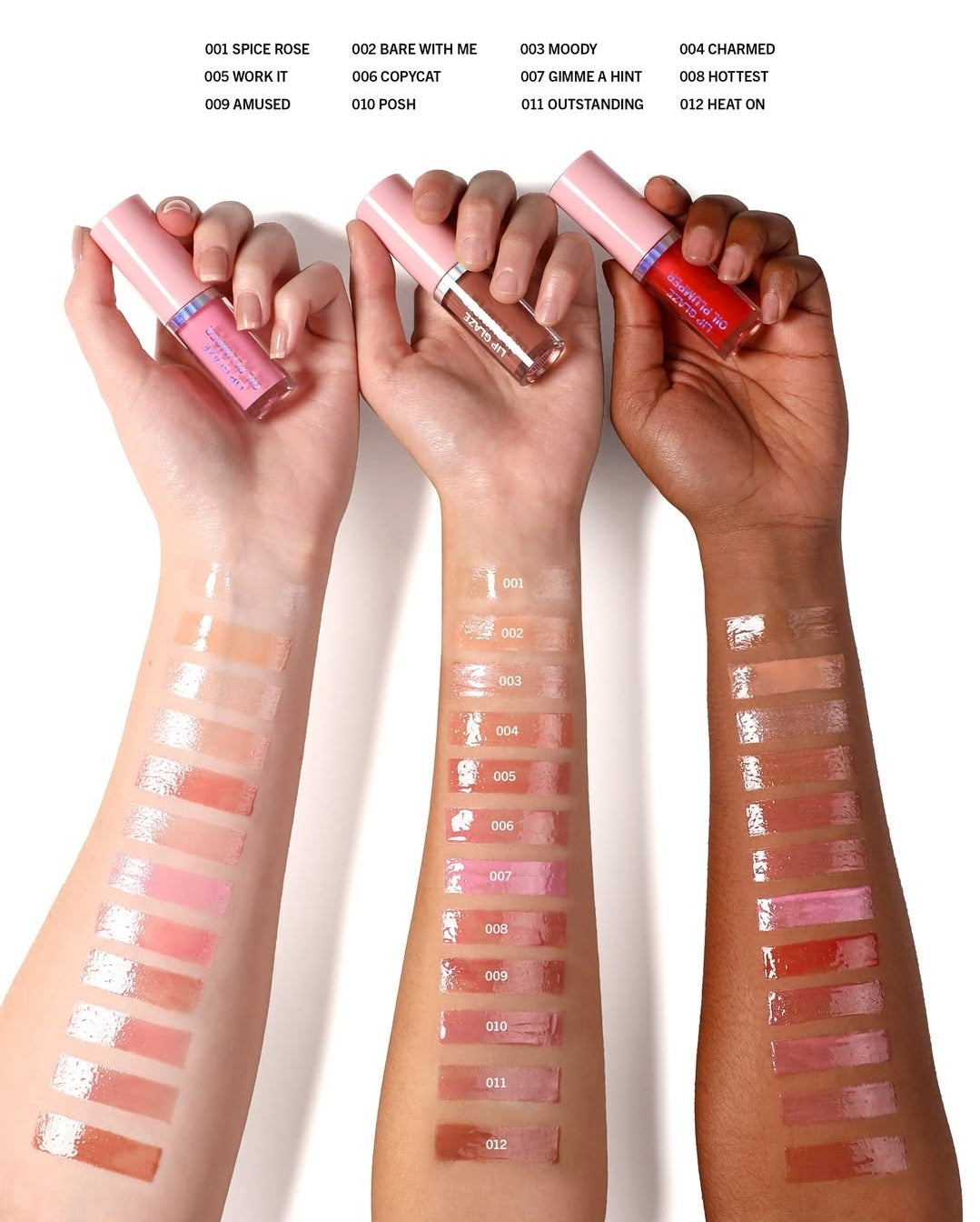 MOIRA Lip Glaze Lip Plumper | Refills | 3 pcs pack