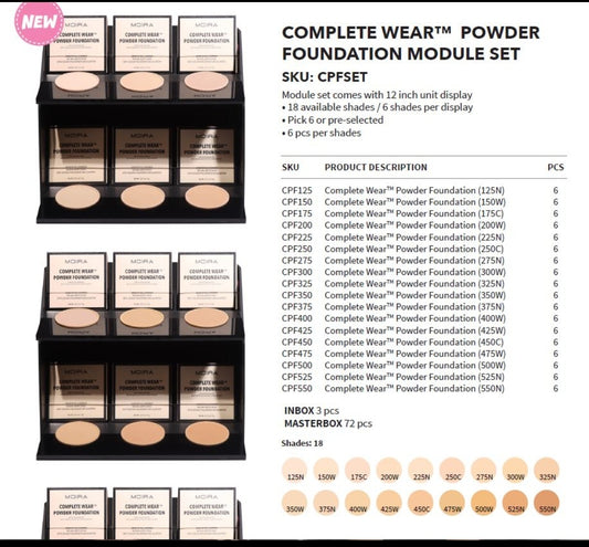 MOIRA - COMPLETE WEAR POWDER FOUNDATION - CPF-125