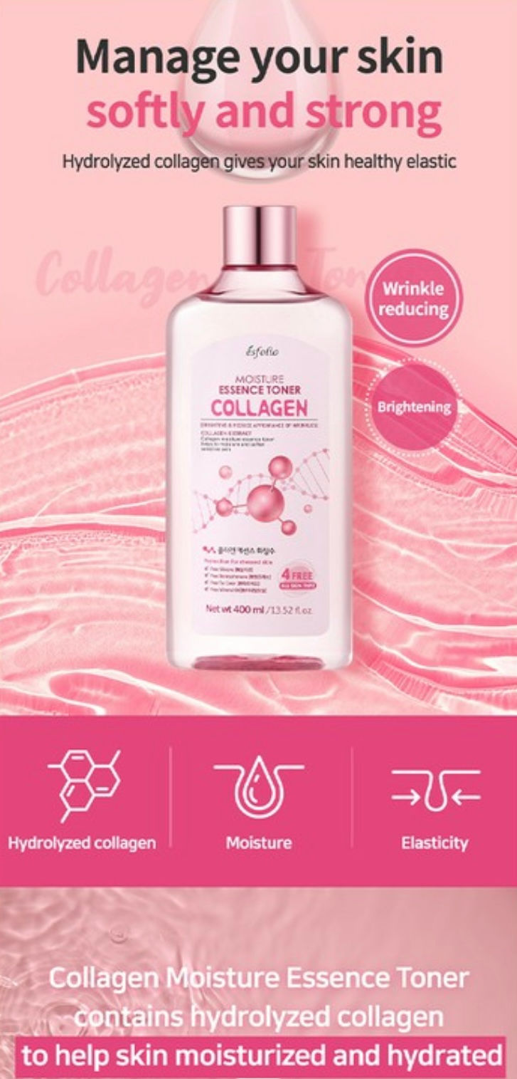 ESFOLIO Essence Toner Collagen 400ml