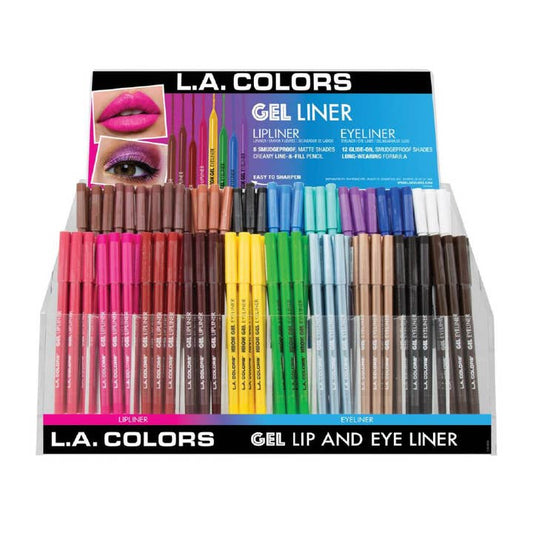 LA COLORS Gel Liner Lipliner & Eyeliner #CAD469 w/ Display | 180pcs Display