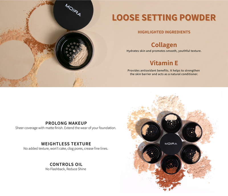 MOIRA Loose Setting Powder | Refills | 3pcs Box