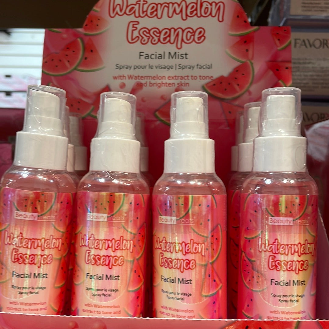 BEUTY TREATS - SPRAY FACIAL STRACT WATERMELON ESSENCE & TONE BRIGHTEN SKIN / 12 PCS DISPLAY