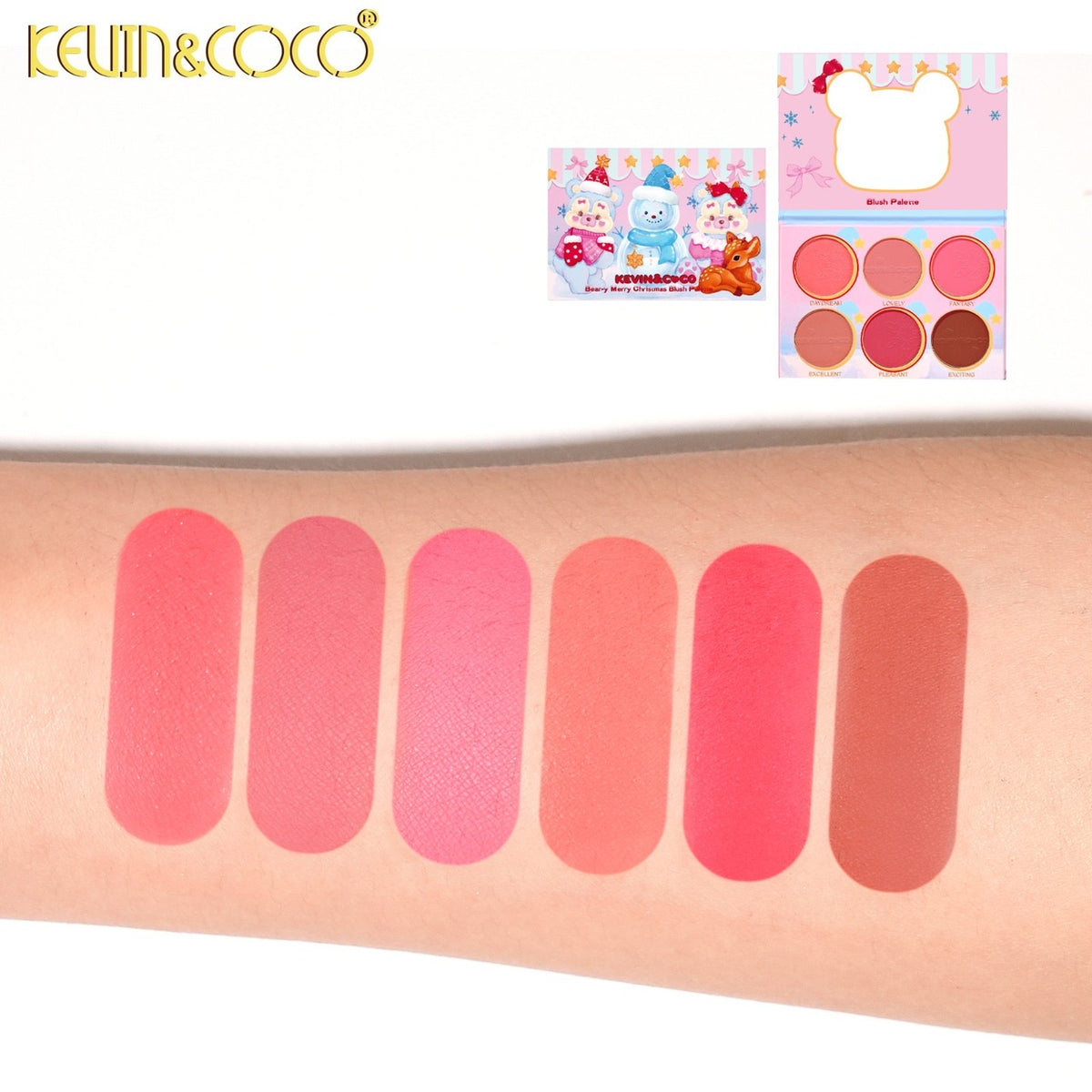 KEVIN&COCO Blush Palette #KC2083 / 6PCS Display