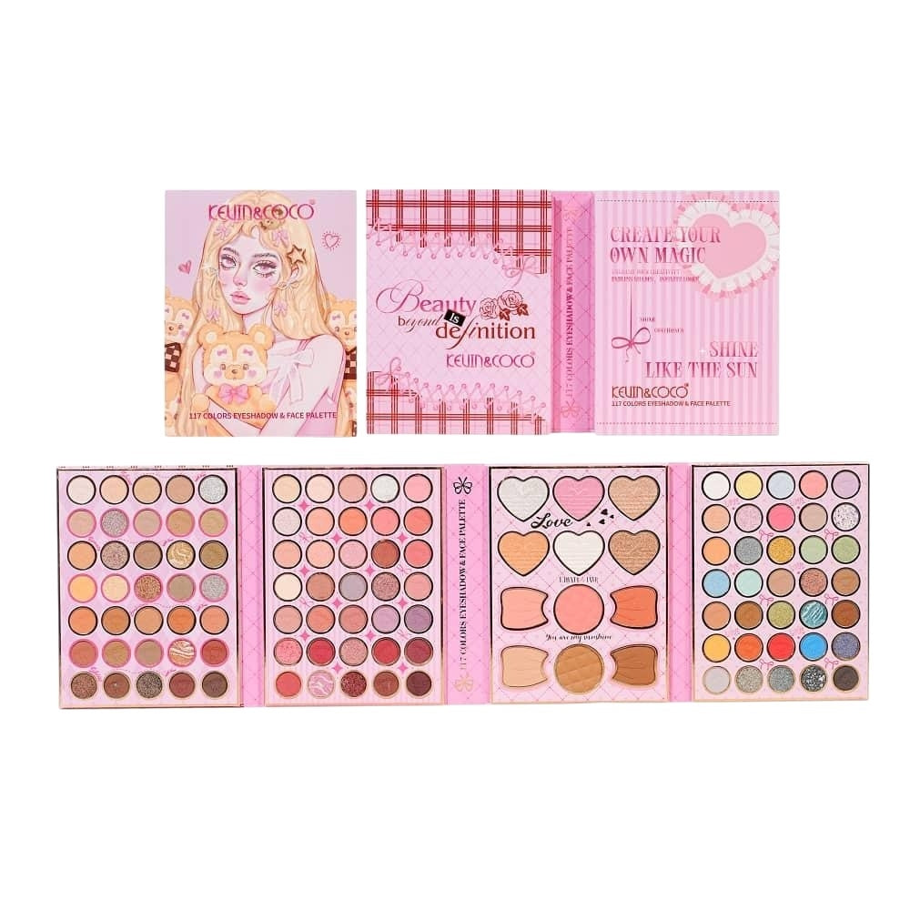 KEVIN&COCO 117 Color Eyeshadow Palette
