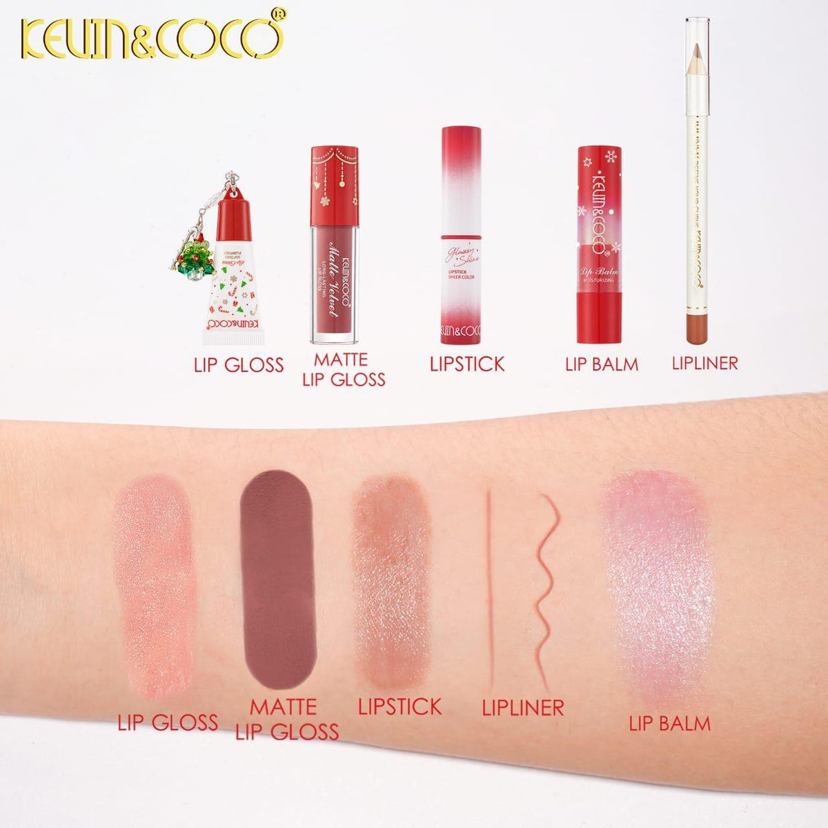 KEVIN&COCO Winter Whisper Lip Set #KC1957 / 6pack Display