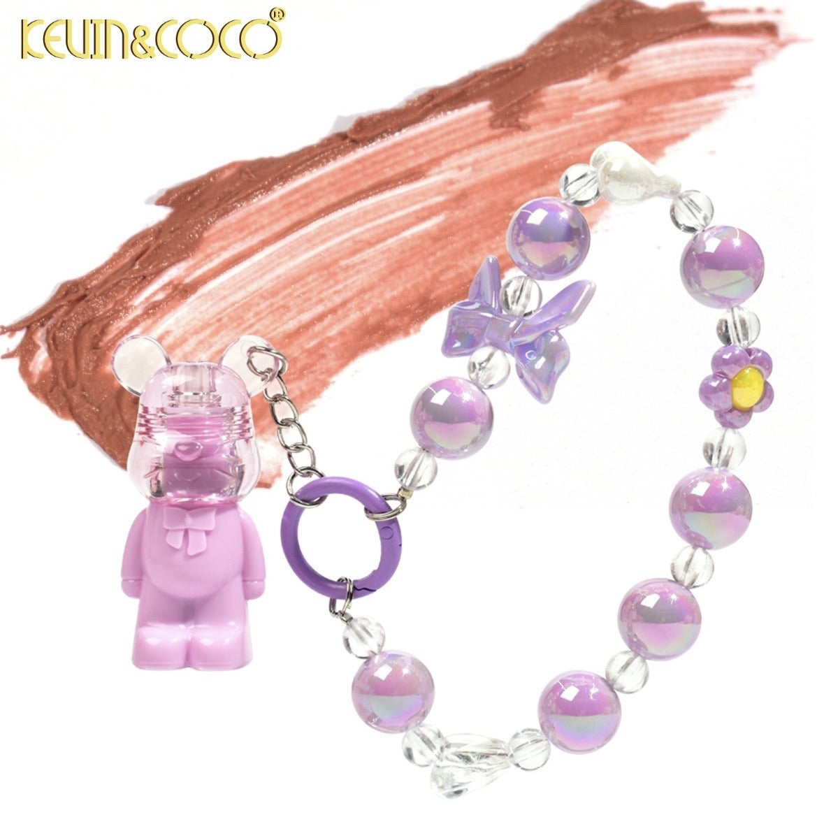 KEVIN&COCO Keychain labial mud - Red Shades / 12pcs Display