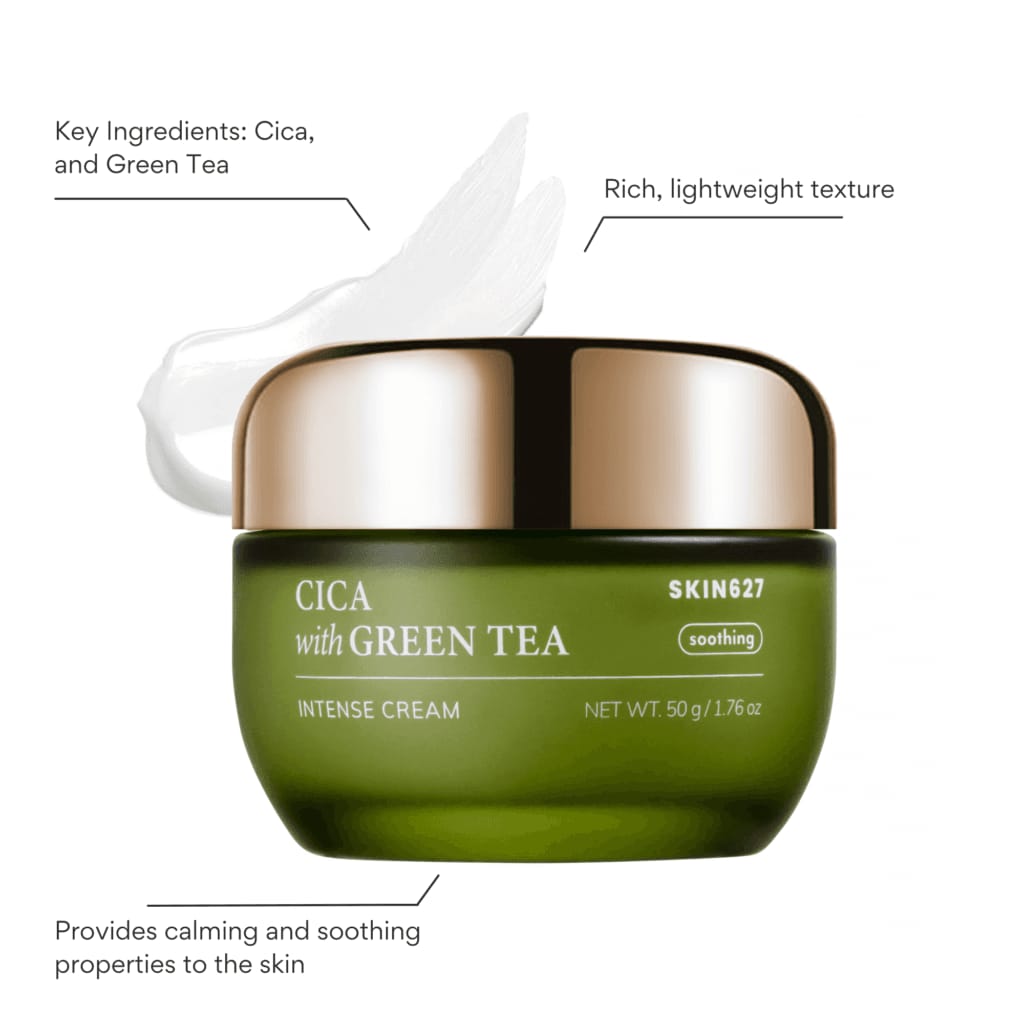 SKIN627 Cica With Green Tea Intense Cream 50g