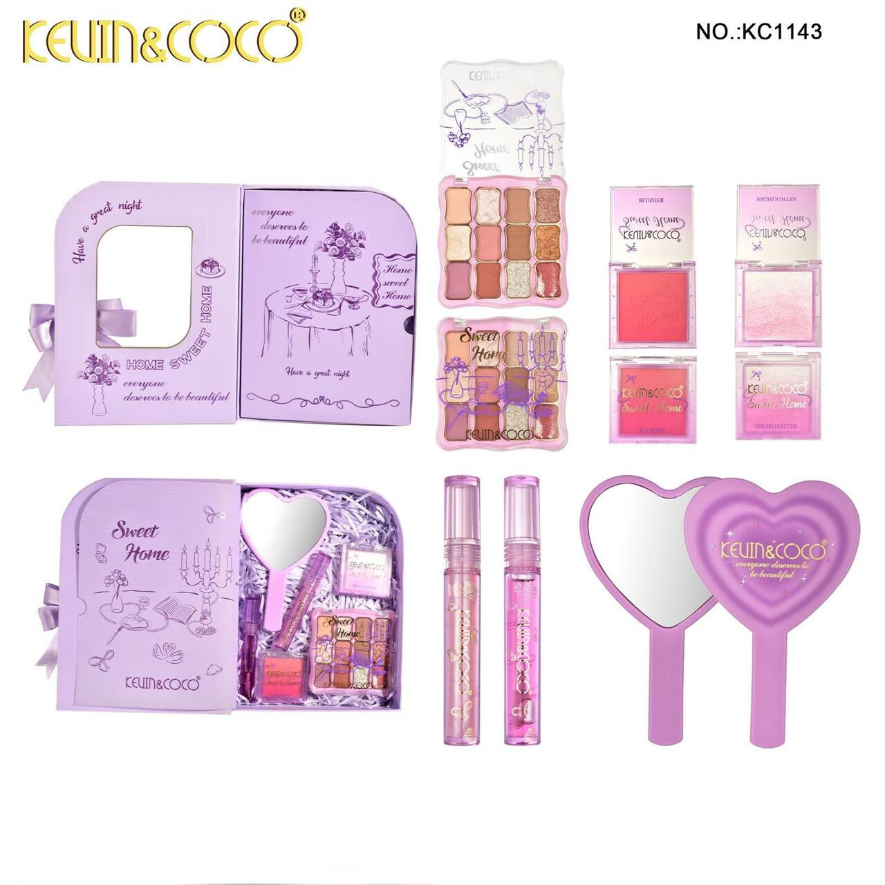 KEVIN&COCO Home Sweet Home Makeup Set