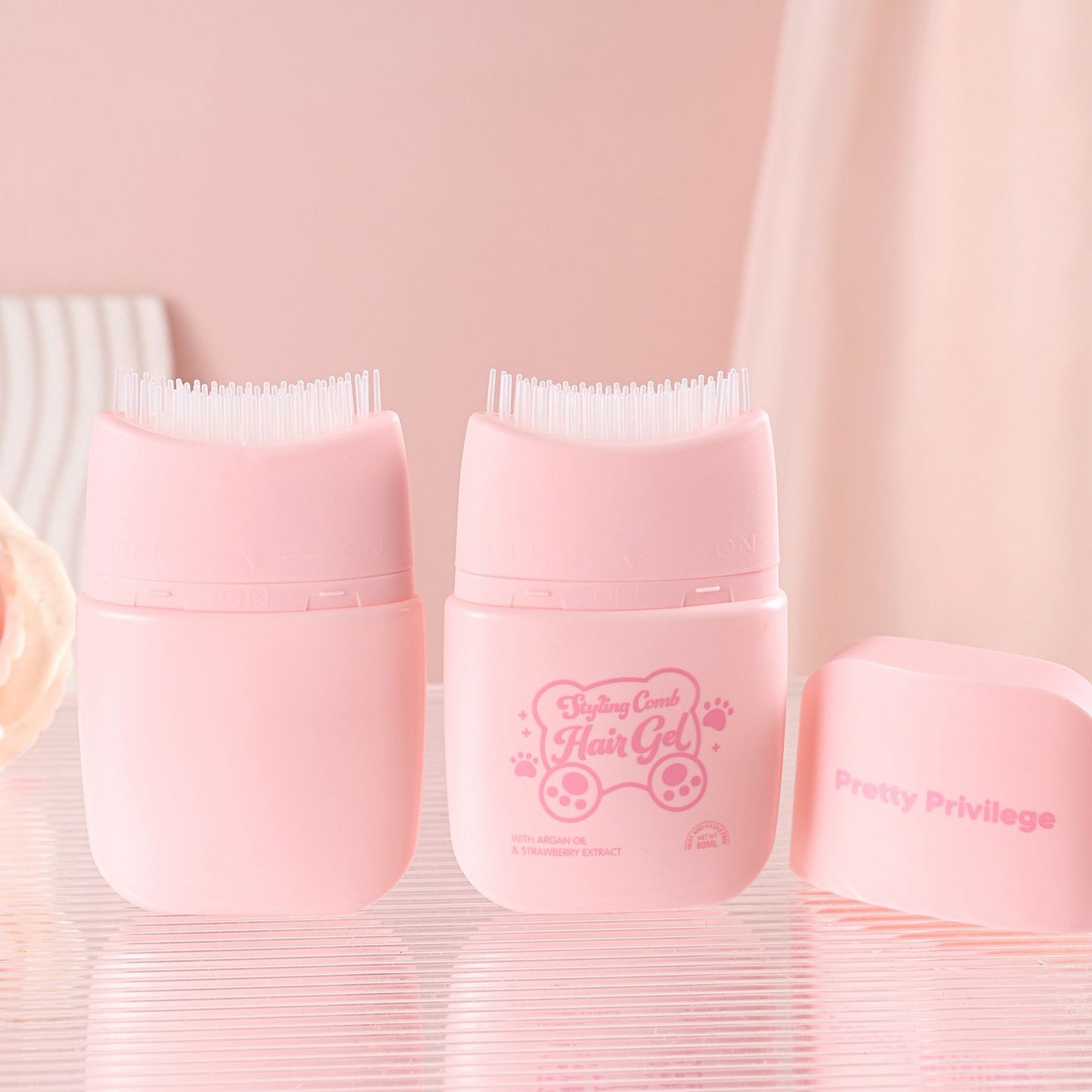 PRETTY PRIVILEGE Styling Comb Hair Gel 80ml / 12pcs Display