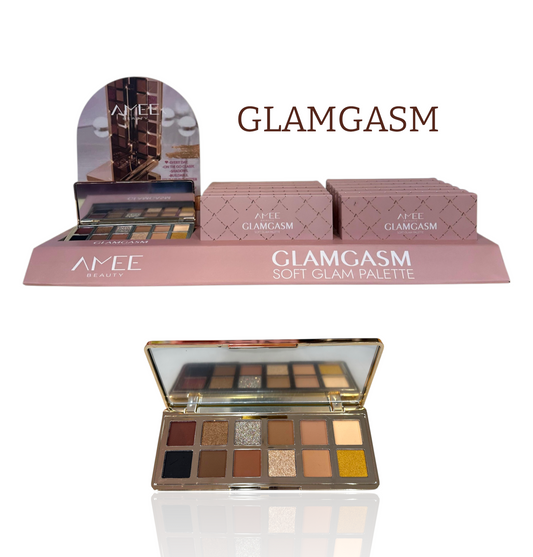 AMEE BEAUTY GlamGasm Shadow Palette w/Display  12pcs + Tester