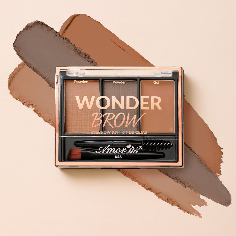 Amorus - Crema y Polvo de Gel para Cejas Wonder #CO-EBPDN - Expositor de 24 unidades