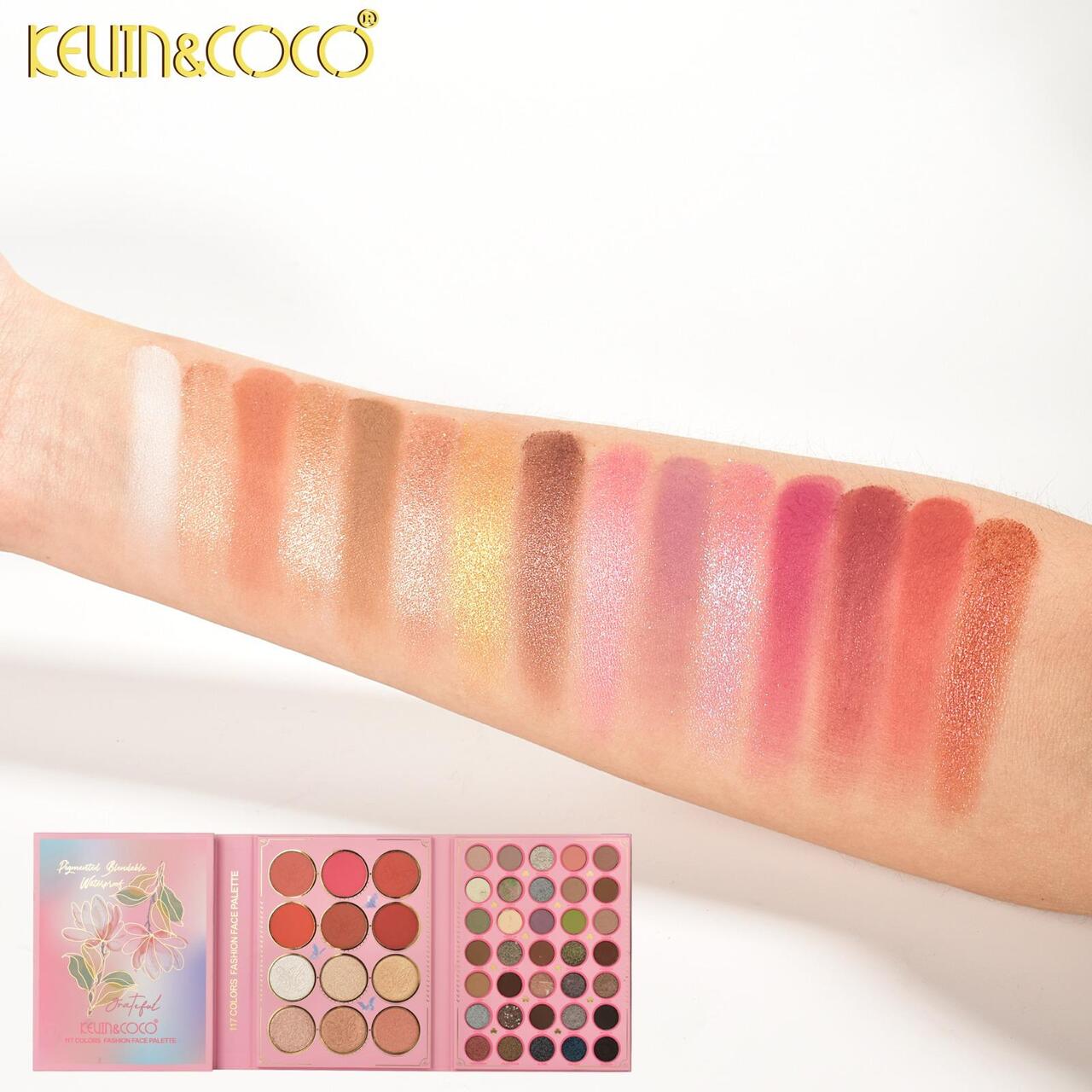 KEVIN&COCO 117 Colors Fashion Face Palette