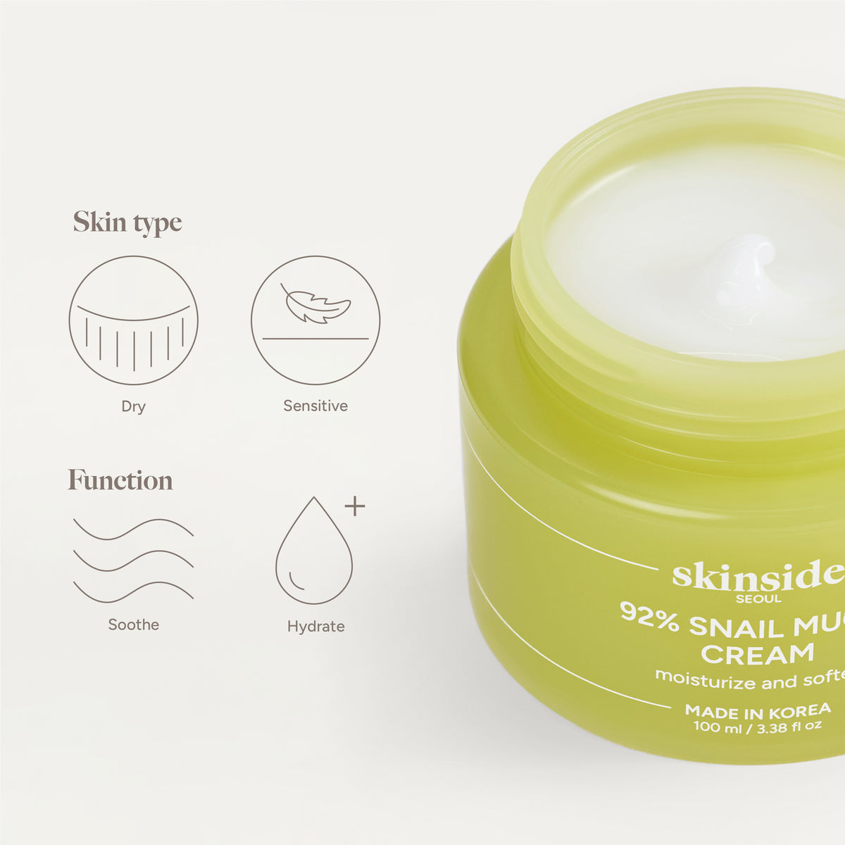 Skinside SEOUL 96% Snail Mucin Cream 100ml