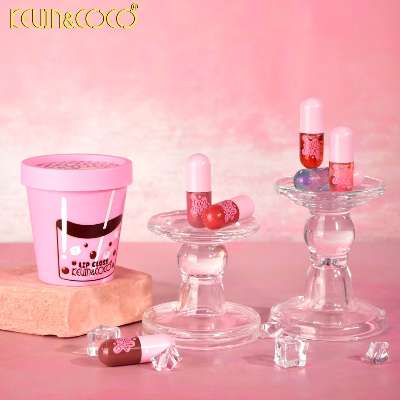 KEVIN&COCO LipGloss / 6 cup Display