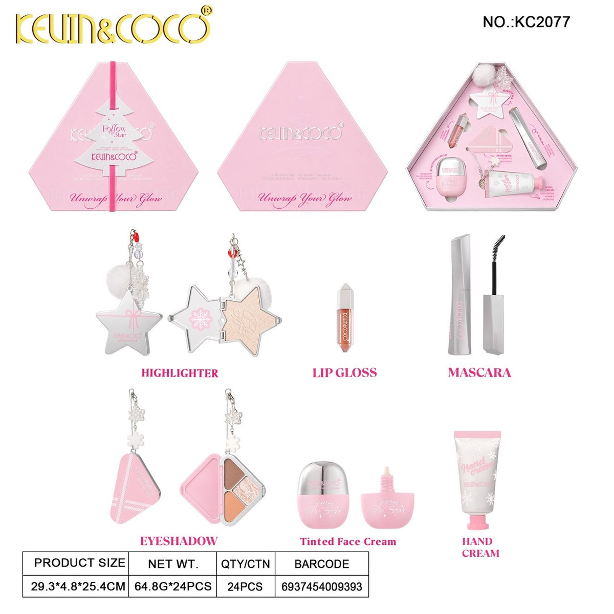 KEVIN&COCO Follow The Star Makeup Set