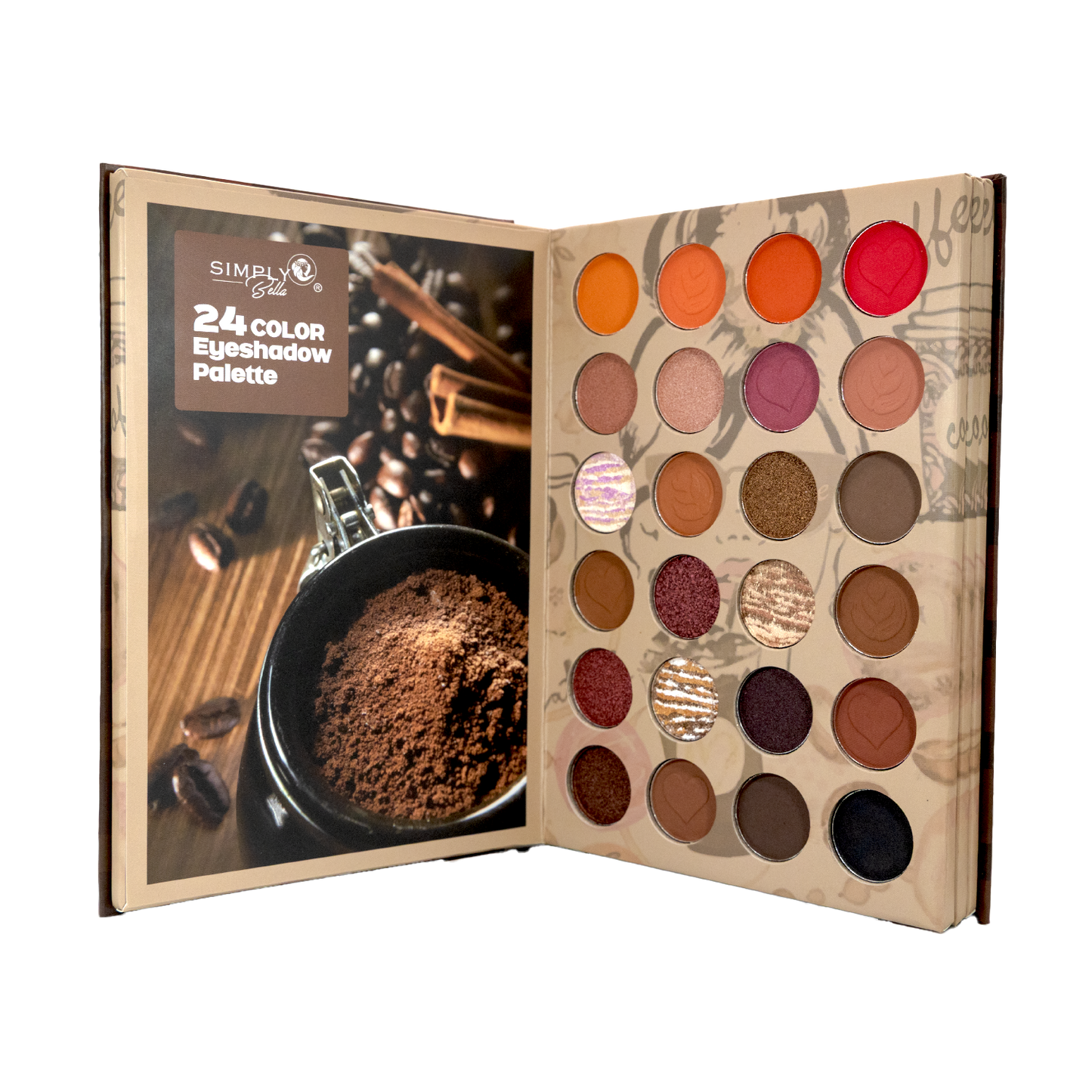 SIMPLY BELLA Coffe Time Book Face Palette