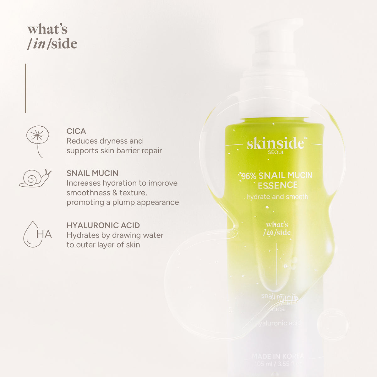 Skinside SEOUL 96% Snail Mucin Essence 105ml