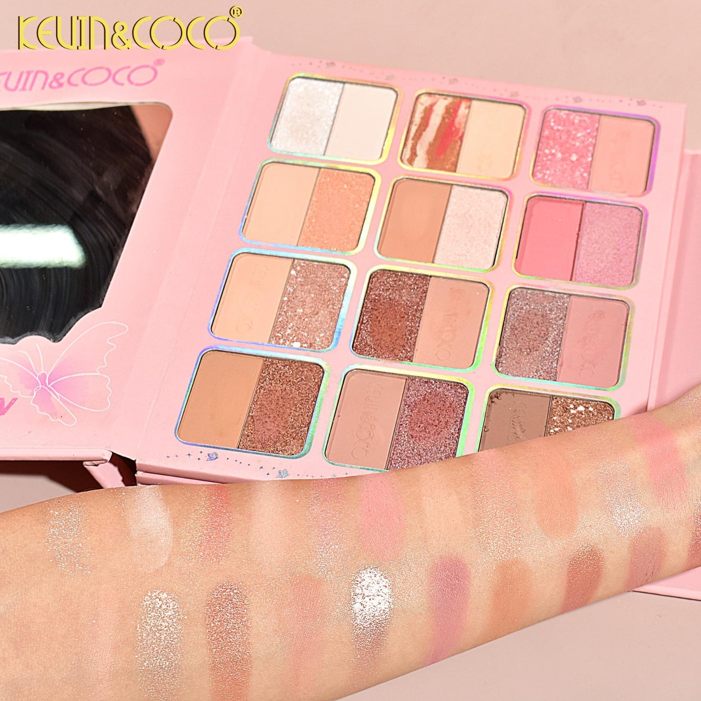 KEVIN&COCO Butterfly 94 Colors Face Palette
