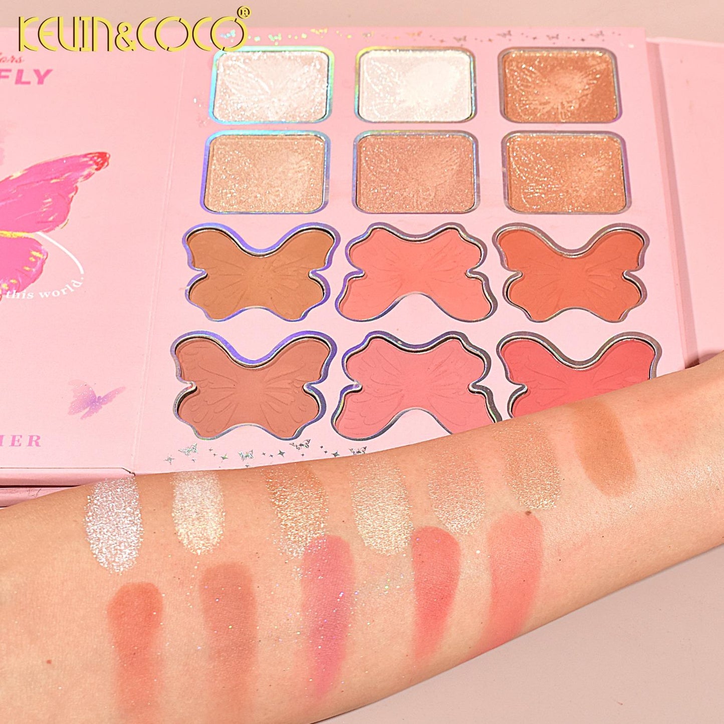 KEVIN&COCO Butterfly 94 Colors Face Palette