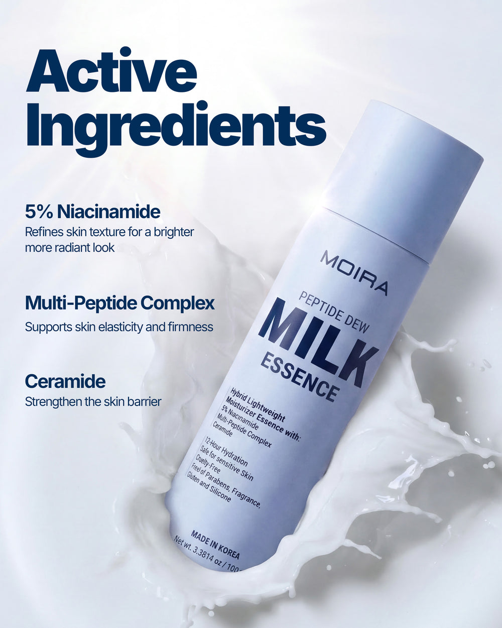 MOIRA Peptide Dew Milk Essence / 3pcs Box