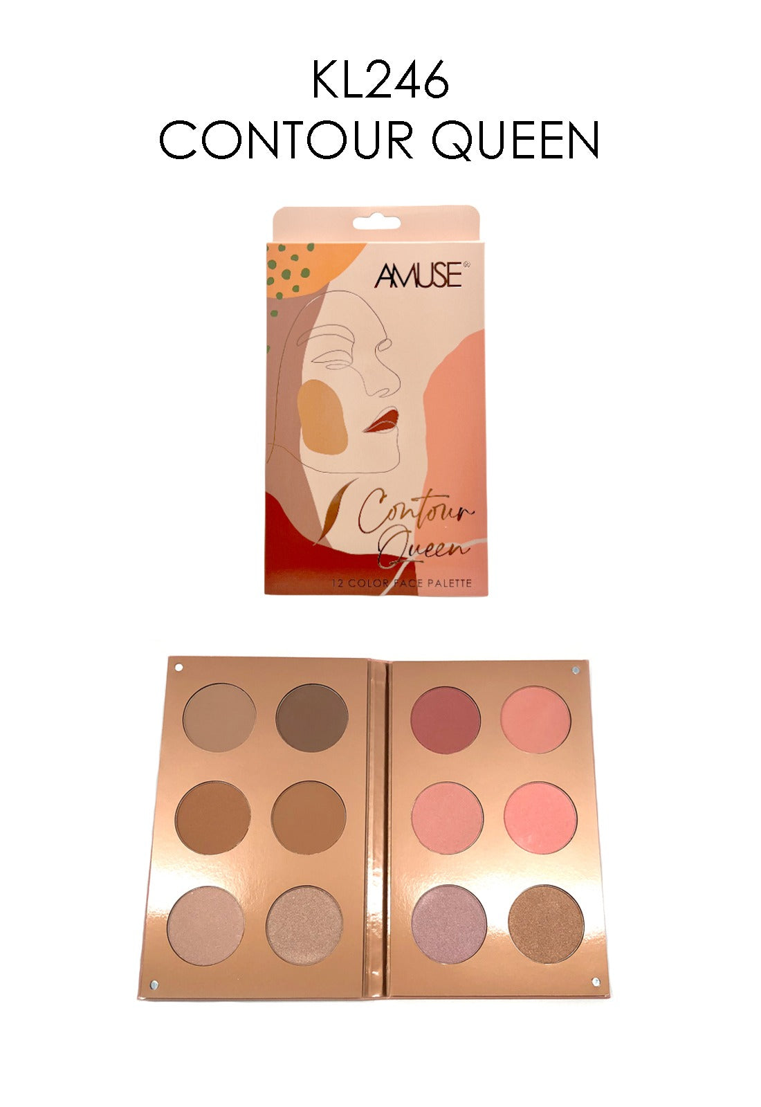 Amuse - Contour Queen Face Palette