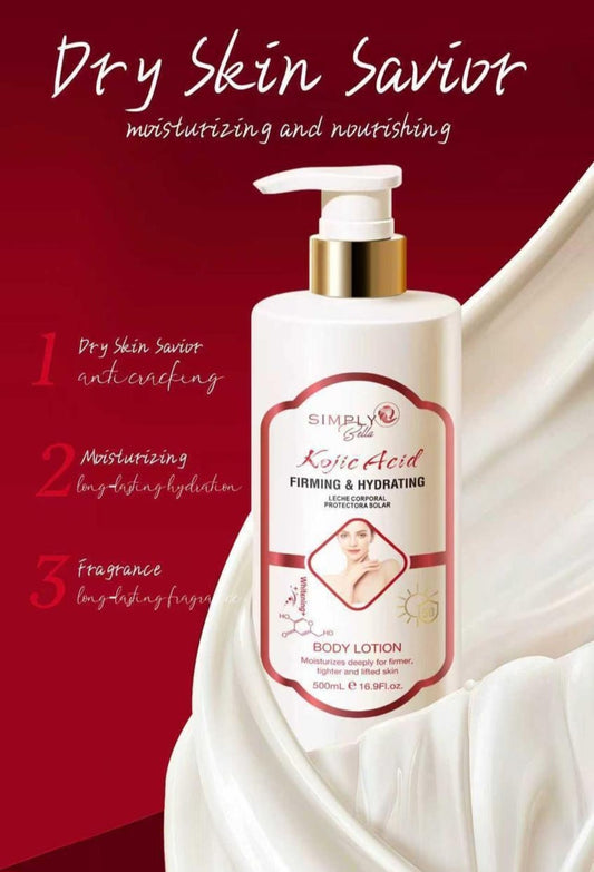 SIMPLY BELLA Kojic Acid Body Lotion + protector solar / 500ml
