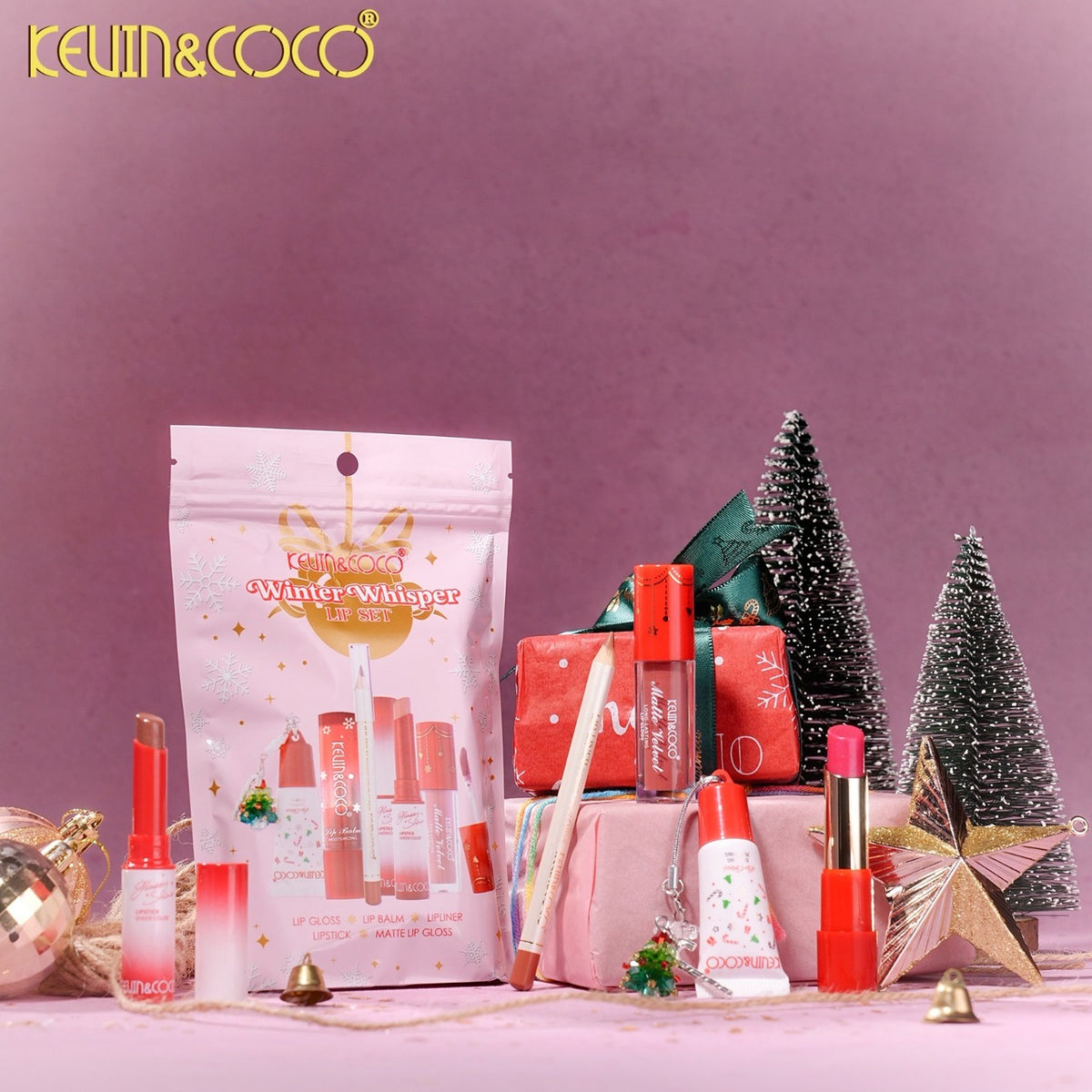 KEVIN&COCO Winter Whisper Lip Set #KC1957 / 6pack Display
