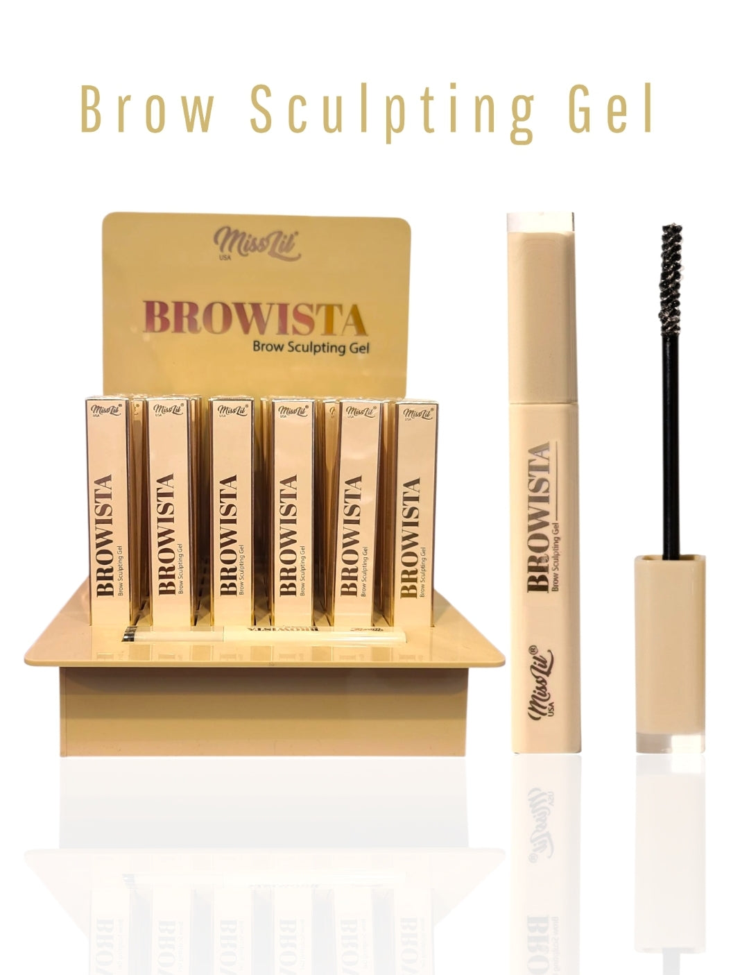 MISS LIL Browista Brow Sculting Gel / 36pcs display + tester