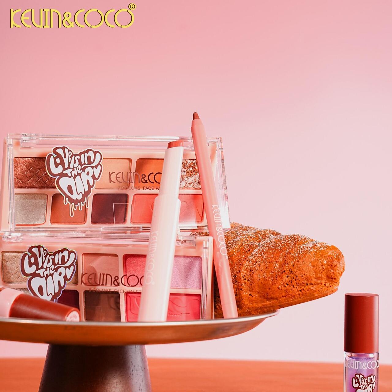 KEVIN&COCO Set de Labios - Delineador de Labios - Aceite Labial y Pintalabios / Expositor de 12 Unidades