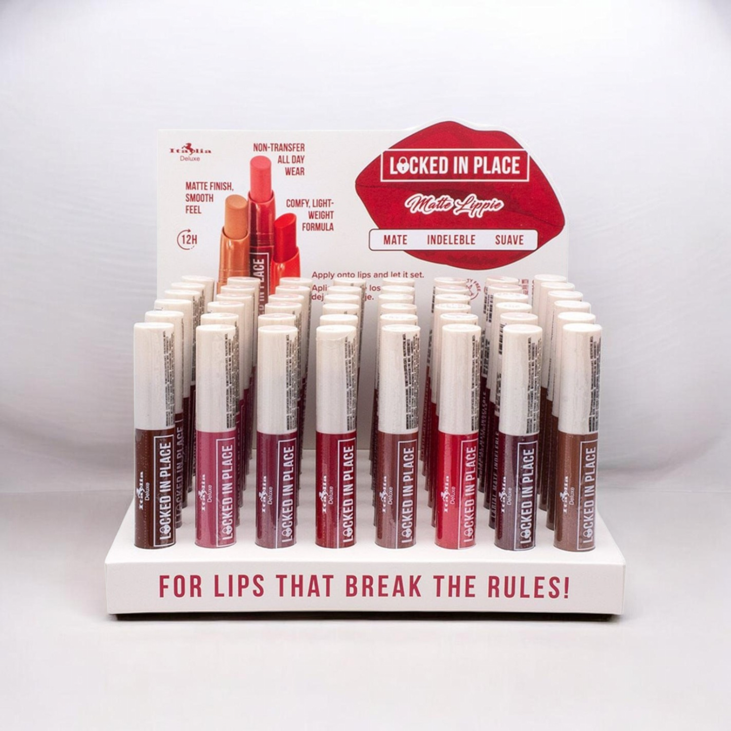 ITALIA Locked in Place Matte Lippies / 48pcs Display