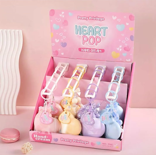 PRETTY PRIVILEGE Keychain + Hand Cream / 16pcs Display