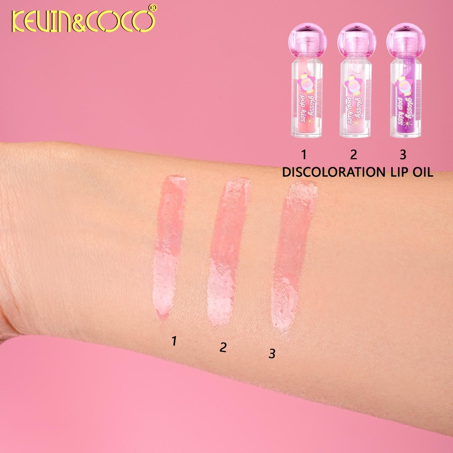 KEVIN&COCO Candy Lip Oil / 12pcs Display