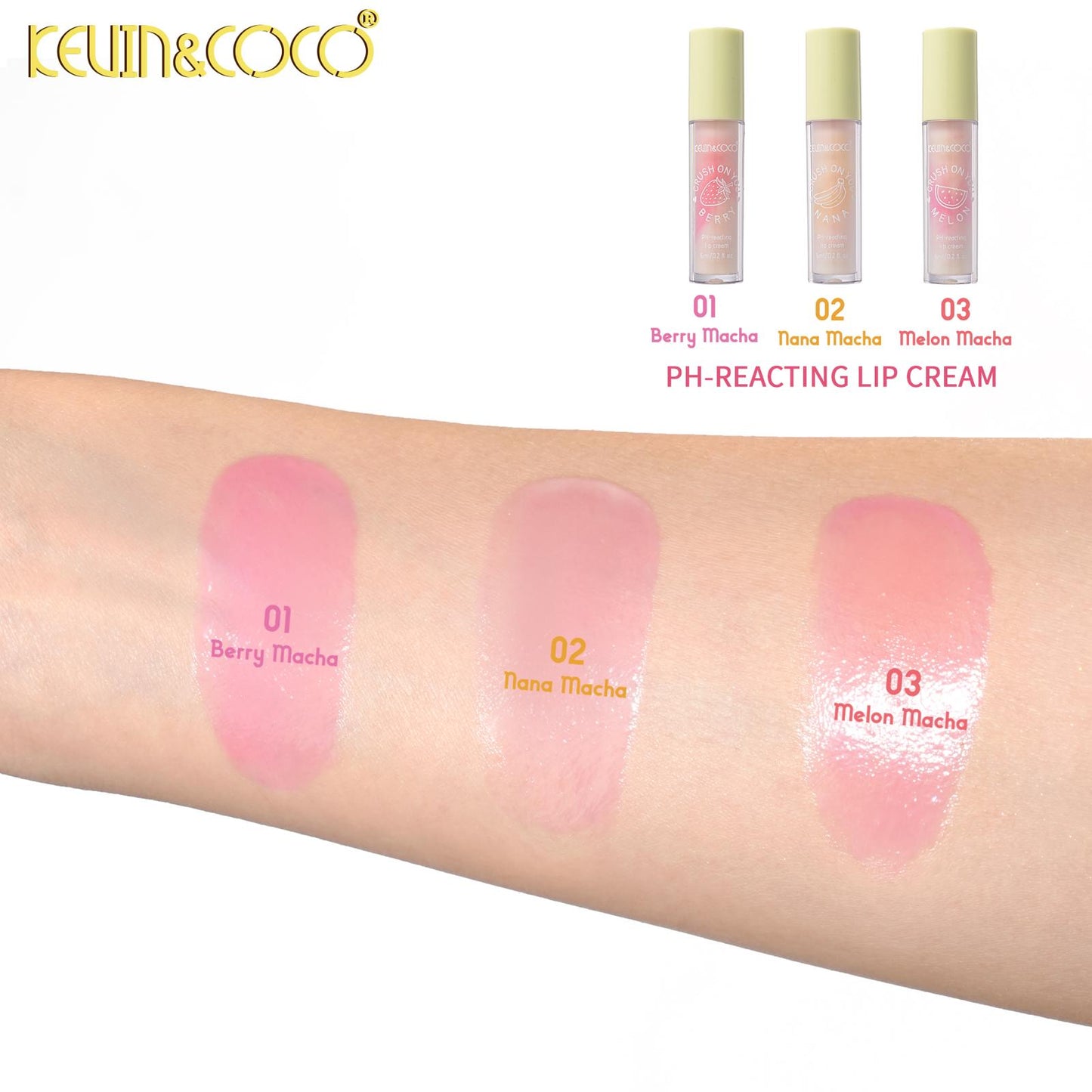 KEVIN&COCO PH-Reacting Lip Cream 24pcs Display