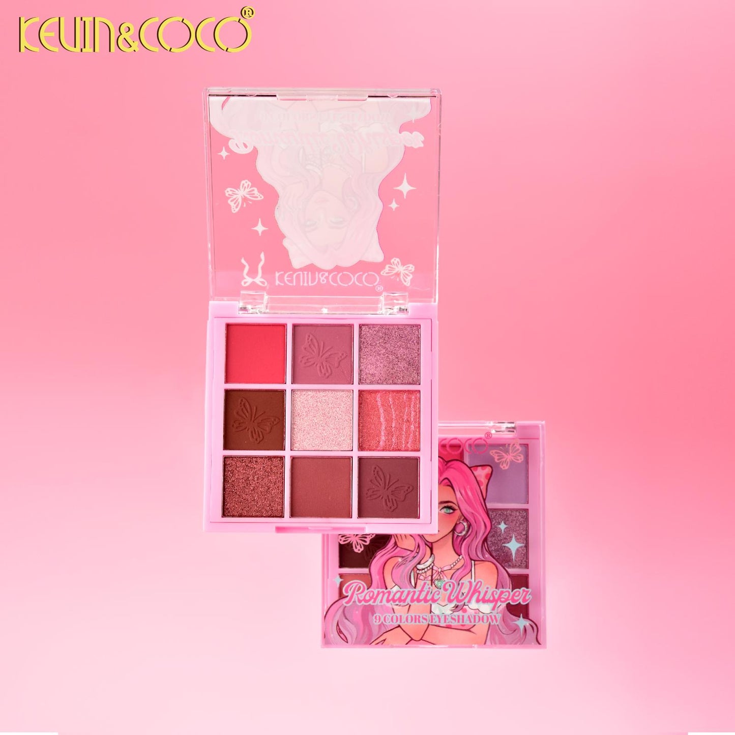 KEVIN&COCO Romantic Whisper 9Colors Eyeshadow / 12pcs Display