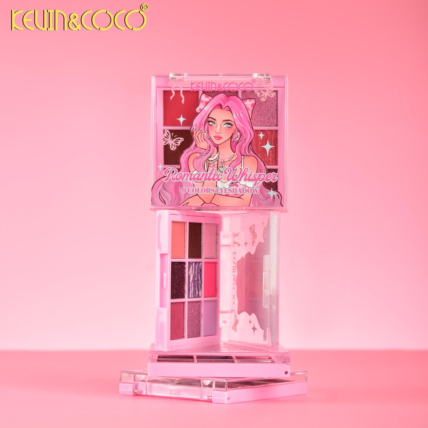 KEVIN&COCO Romantic Whisper 9Colors Eyeshadow / 12pcs Display