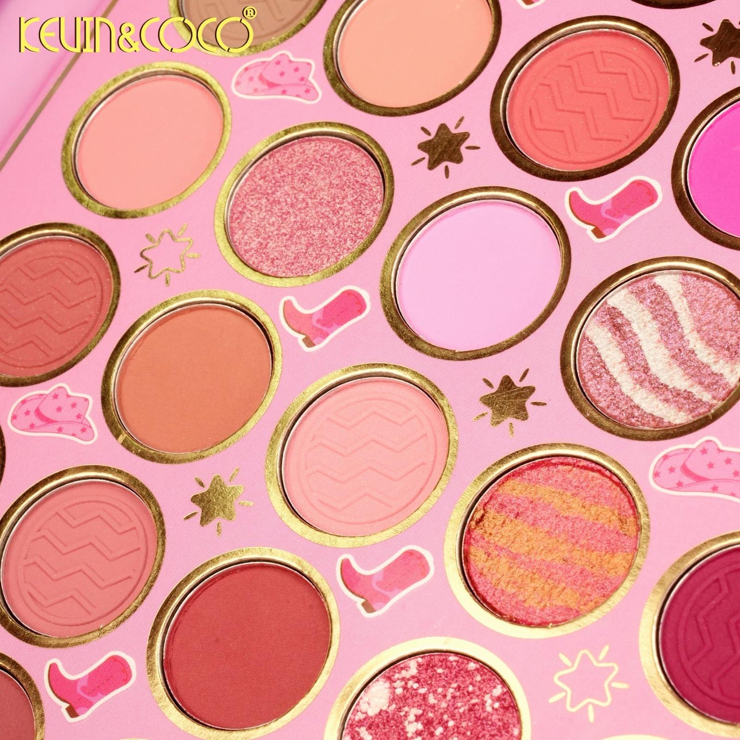 KEVIN&COCO Paleta de sombras de ojos de 117 colores