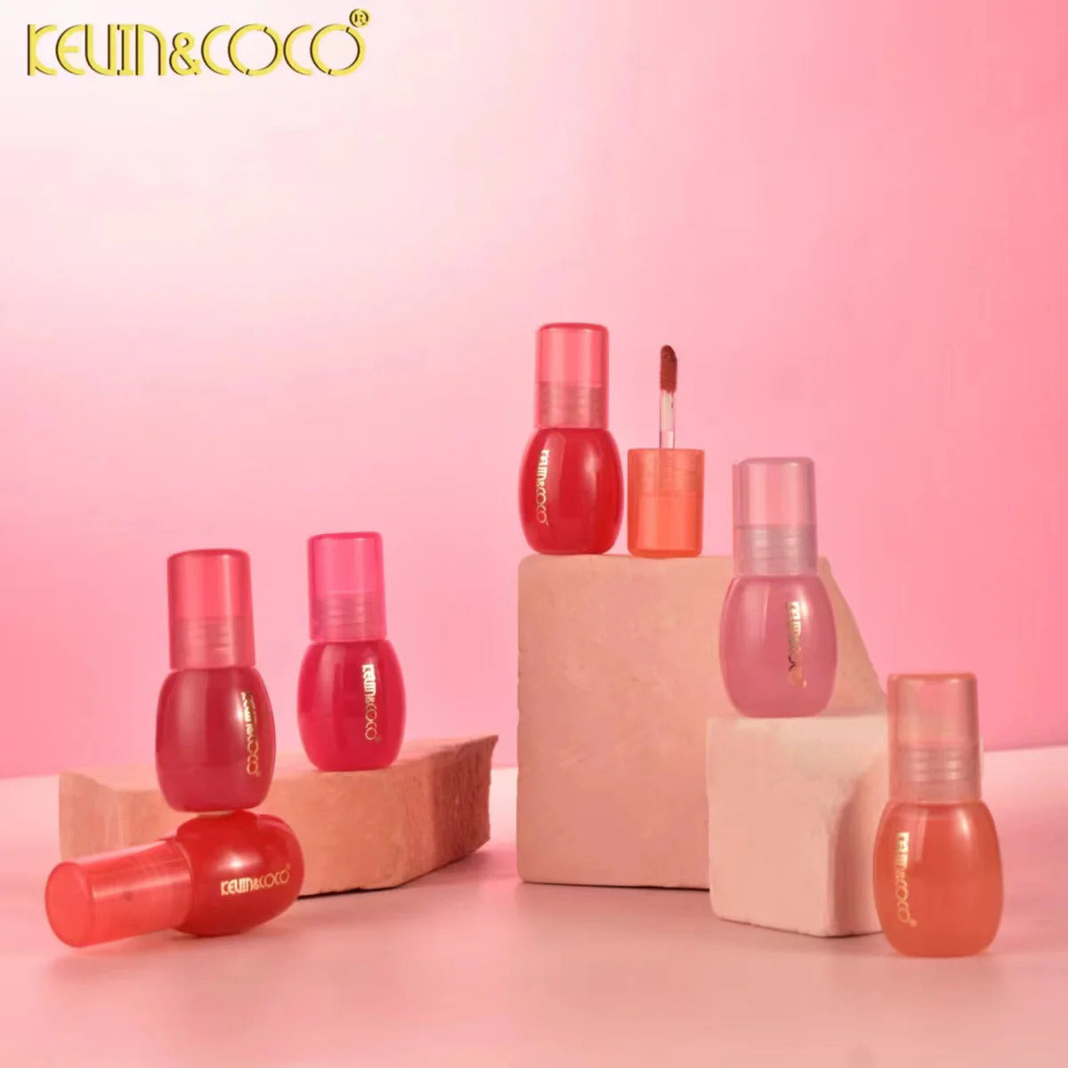 KEVIN&COCO Cherry 4 Lipgloss Set = 6set Display