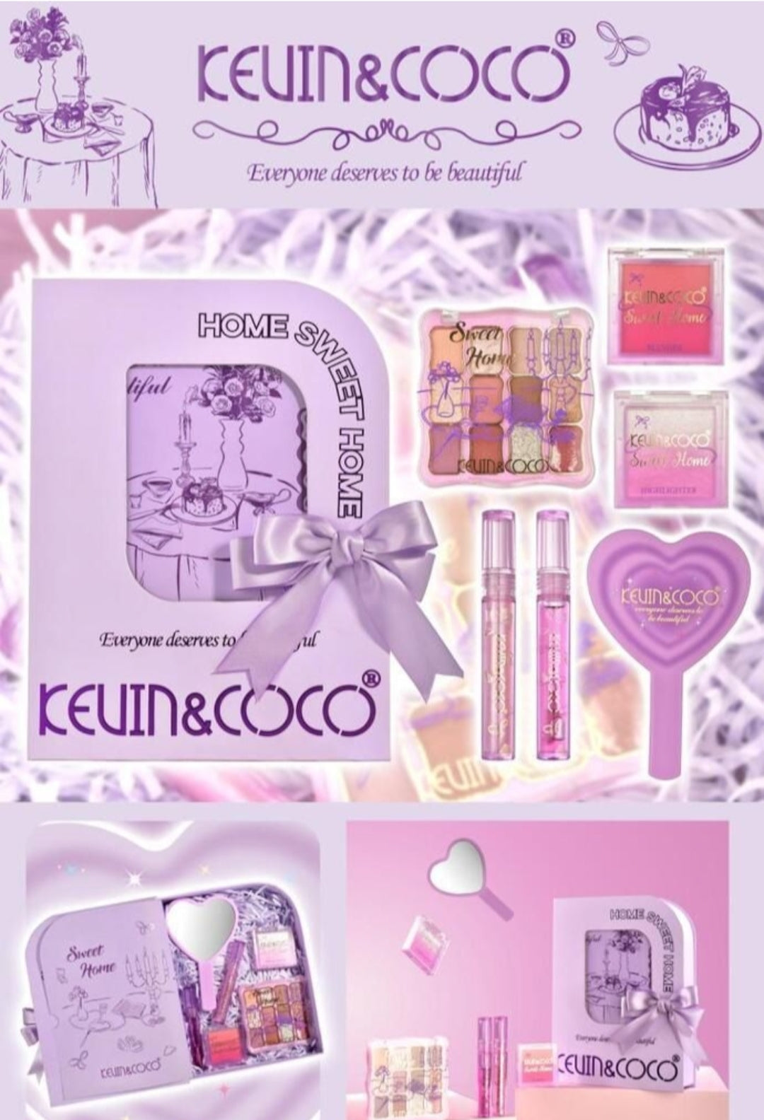 KEVIN&COCO Home Sweet Home Makeup Set