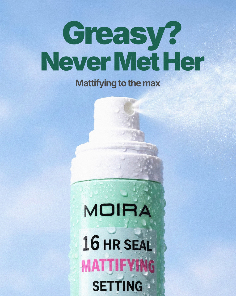 MOIRA Fijador de Maquillaje Matificante de 16HR / Caja de 3 piezas