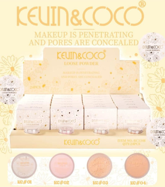 Polvos sueltos KEVIN&COCO / Exhibidor de 24 unidades