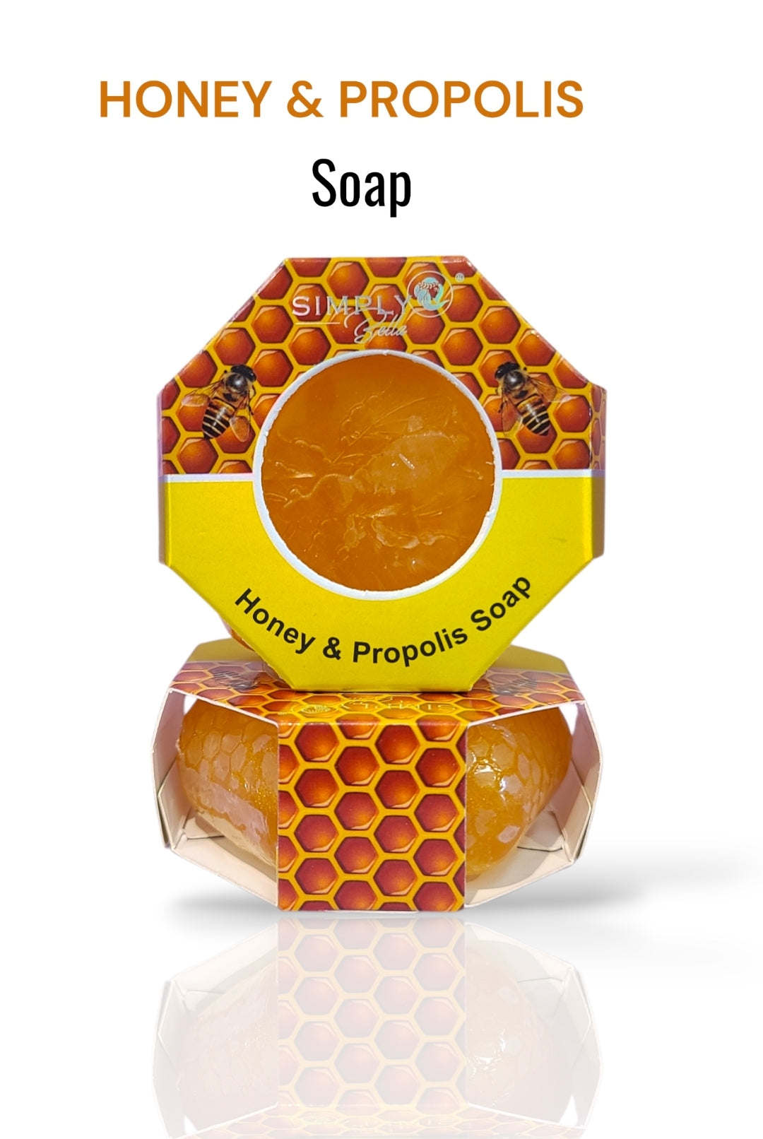 SIMPLY BELLA Sponge Soap | Honey & Propolis | 12pcs Display