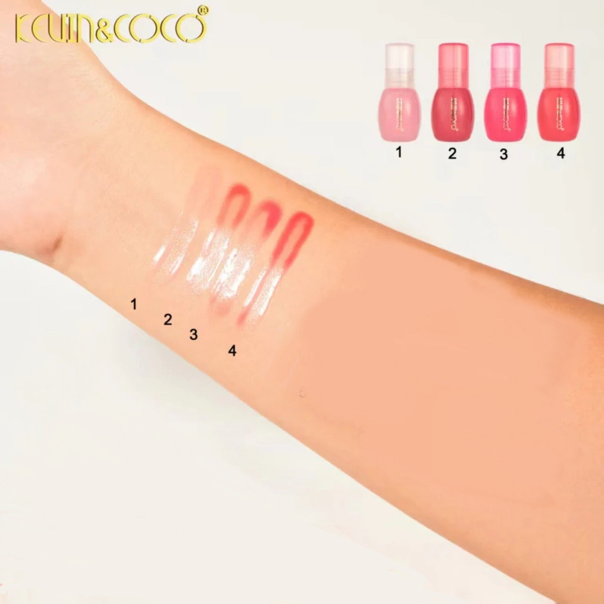 KEVIN&COCO Cherry 4 Lipgloss Set = 6set Display