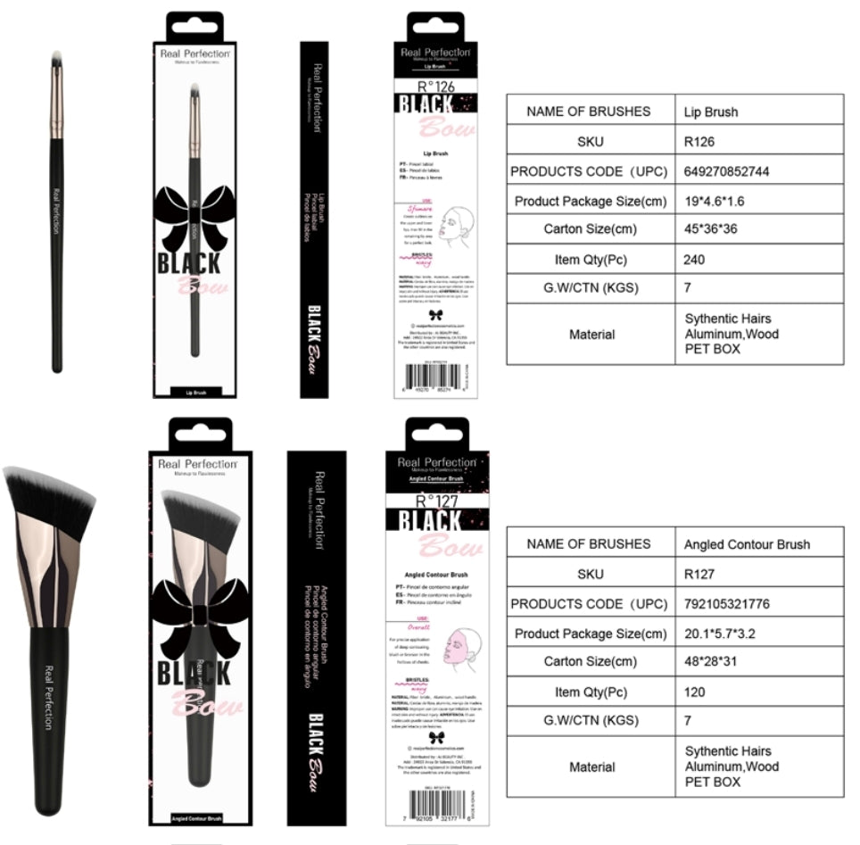 REAL PERFECTION Versatile Makeup Brush w/Display 168pcs Display