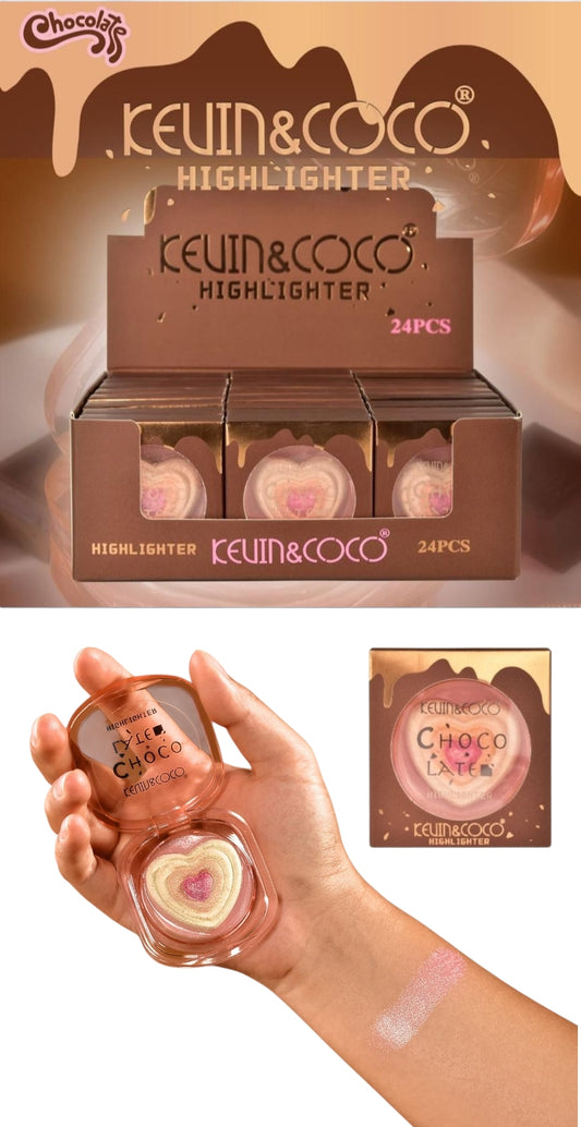 KEVIN&COCO Chocolate Highlighter / 24pcs display