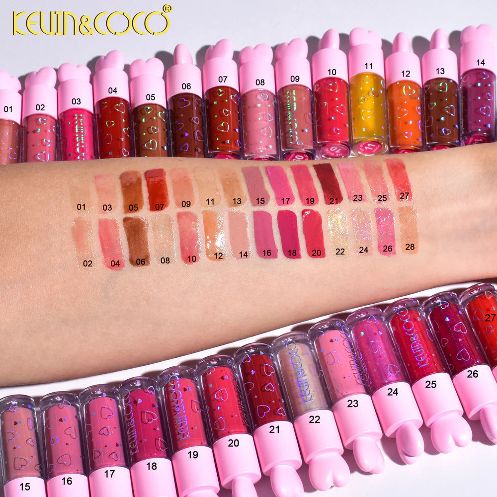 KEVIN&COCO 28 Colors Lipgloss makeup set