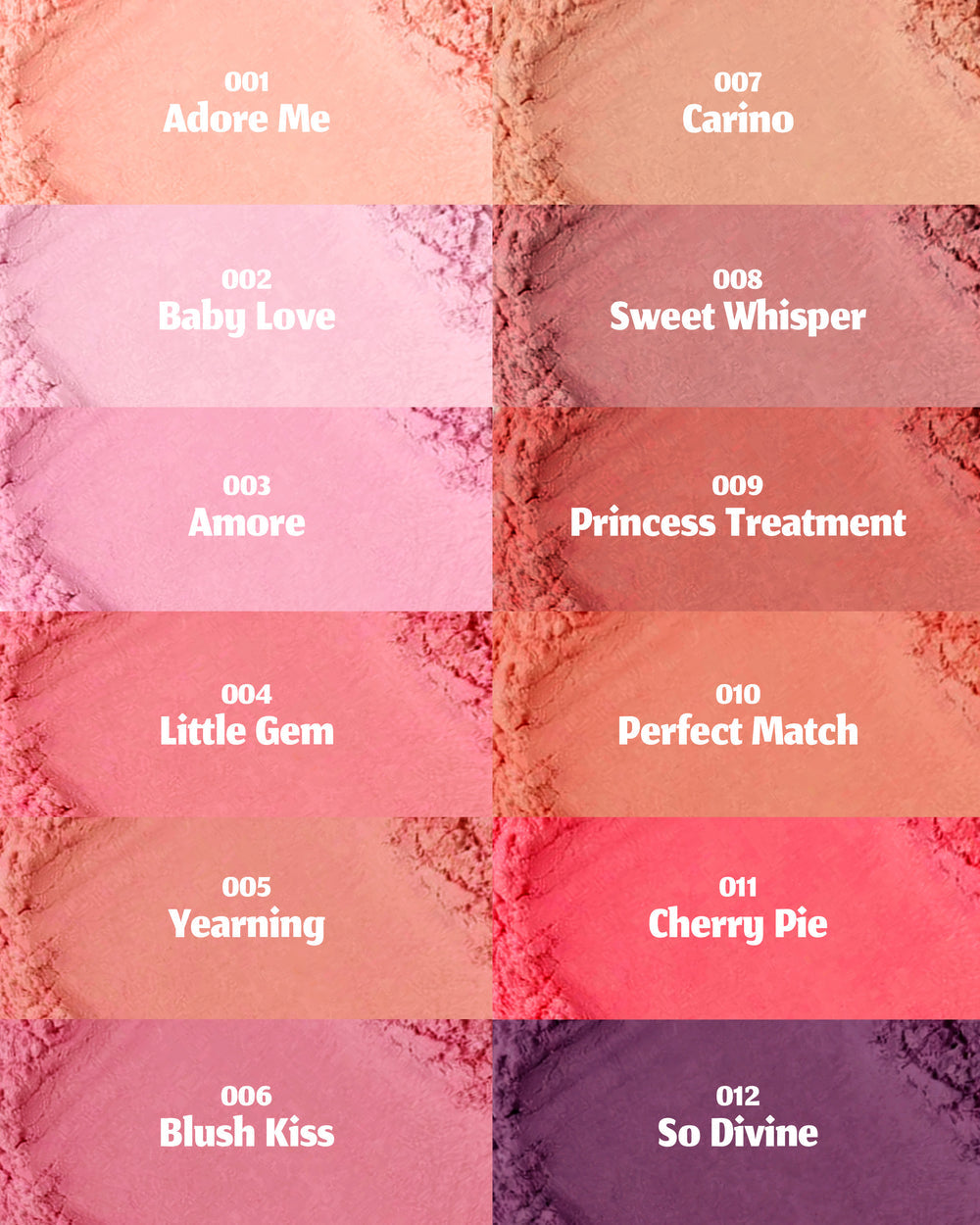 MOIRA Love Blur Blush Set w/Display 39pcs Display + Tester (#12 out of stock)