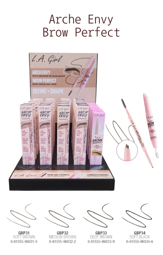 L.A. GIRL Arch Envy Brow Perfect 30pcs Display