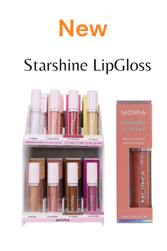 MOIRA Starshine Lipgloss w/Display  SLGSET 48pcs Display + Tester