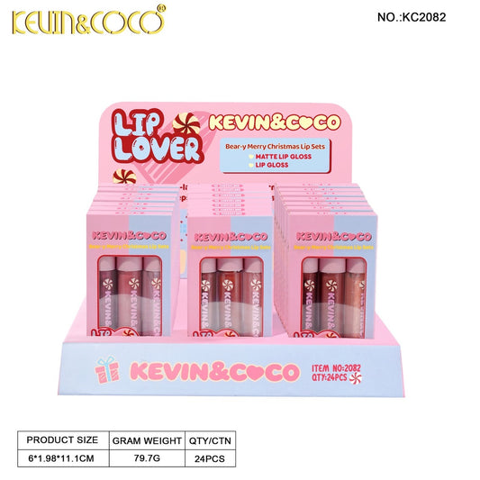 KEVIN&COCO Lip Lover Lip Set #2082 / 24Pcs Display