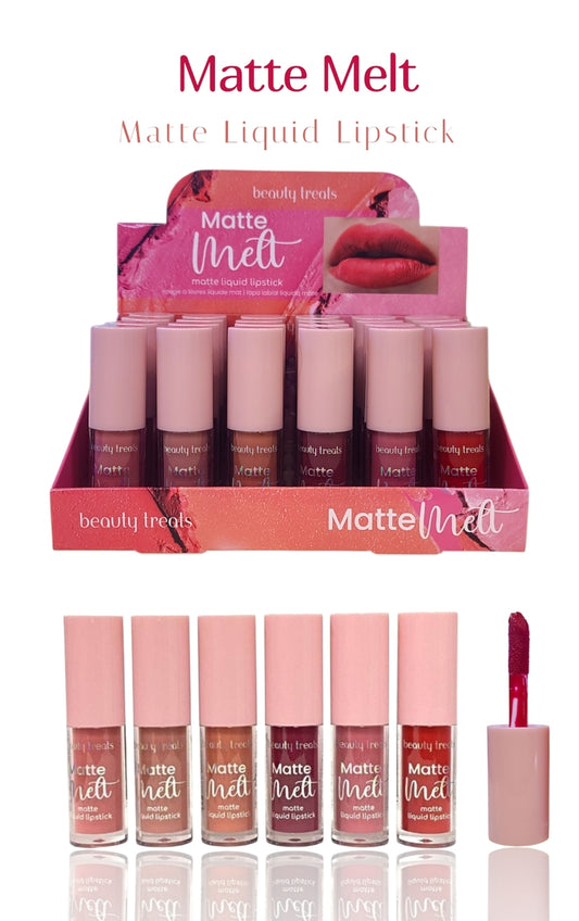 BEAUTY TREATS Matte Melt Matte Liquid Lipstick / 24pcs Box